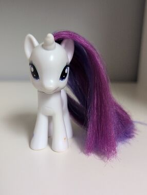 💜2/$20💜 My Little Pony Rarity 3" MLP Collectible Horse Figure G4 2010 Hasbro
